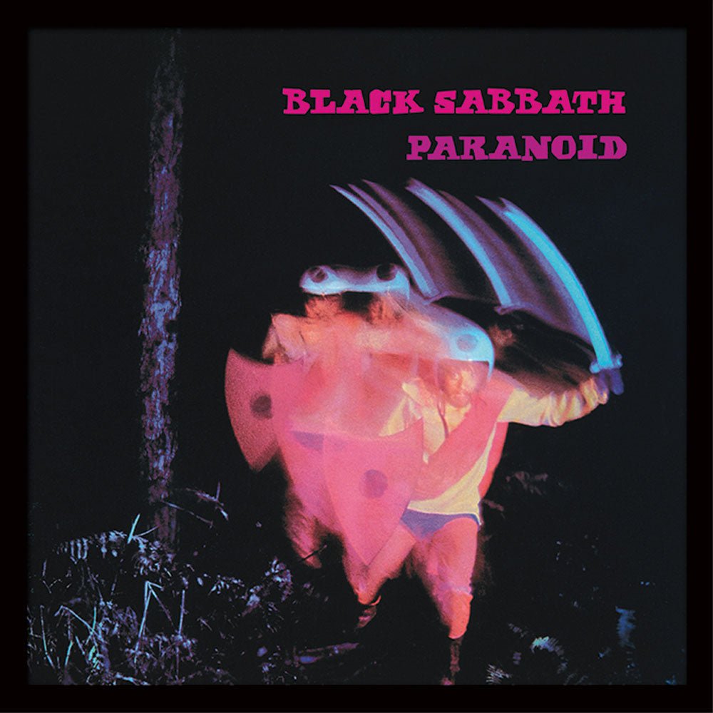 BLACK SABBATH ブラックサバス (OZZY OSBOURNE 追悼 ) - Paranoid (アルバム・シリーズ額) / インテリア額 - PGS